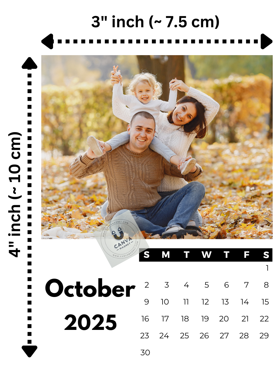 Custom Photo Calendar Magnets