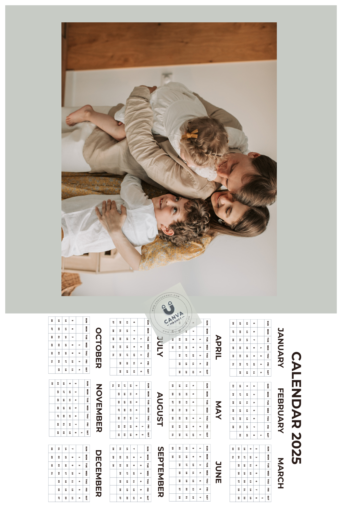 Custom Photo Calendar Magnets
