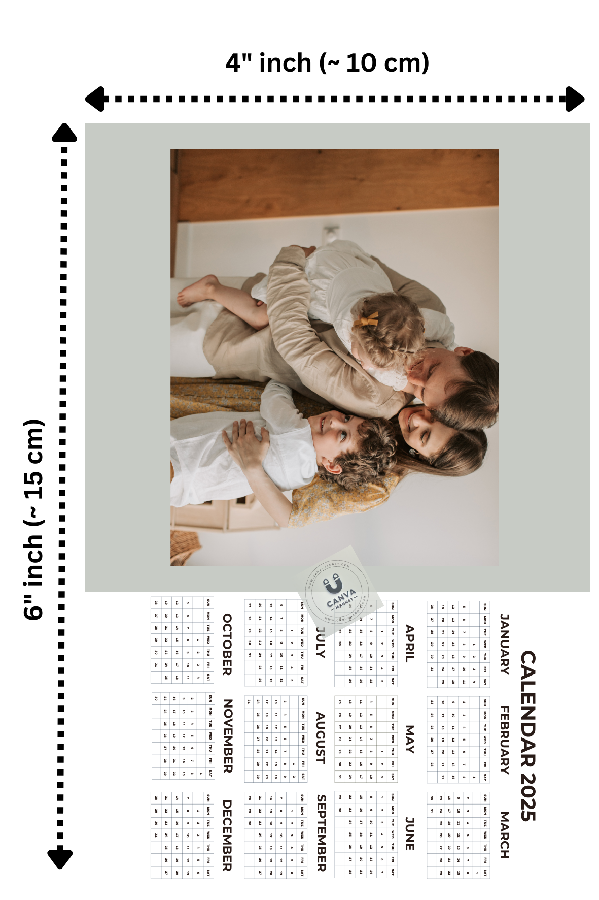 Custom Photo Calendar Magnets