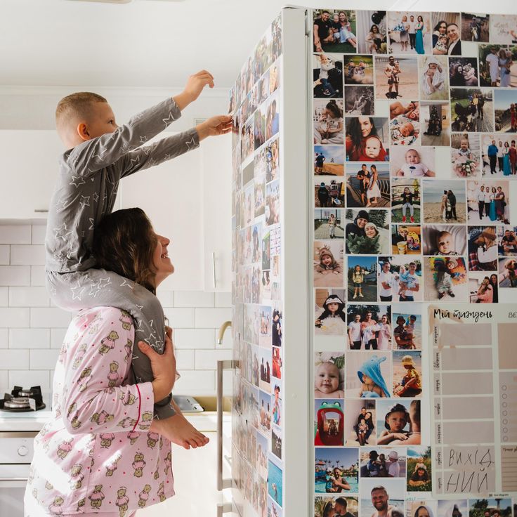 Heart collage of fridge magnets – romantic personalized Dubai gift